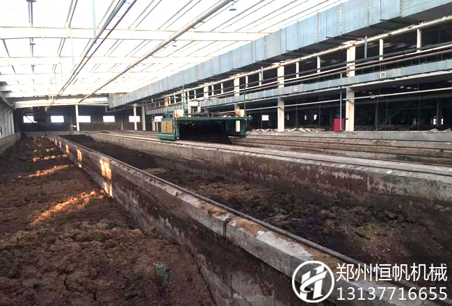 有机肥生产现场